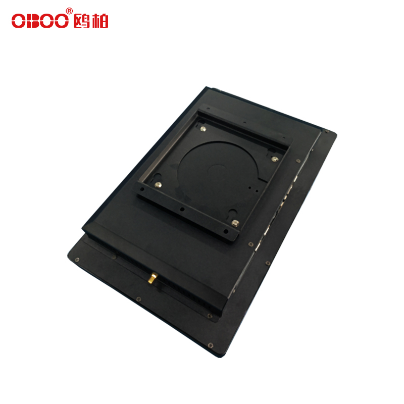 Back view of wall mounted advertising machine