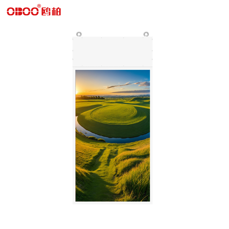 55 inch suspended dual screen display advertising machine
