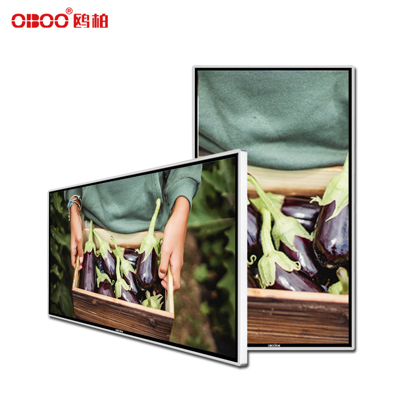 98 inch wall mounted LCD infrared touch advertising machine