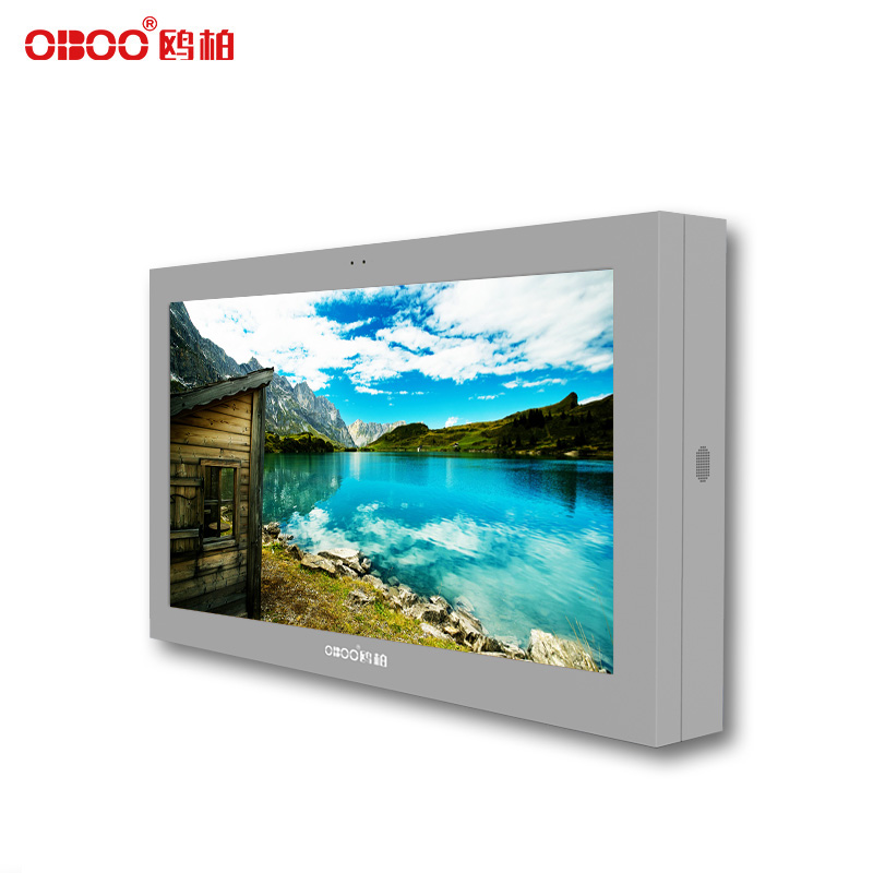 OBOO 65 inch outdoor wall mounted LCD touch advertising machine