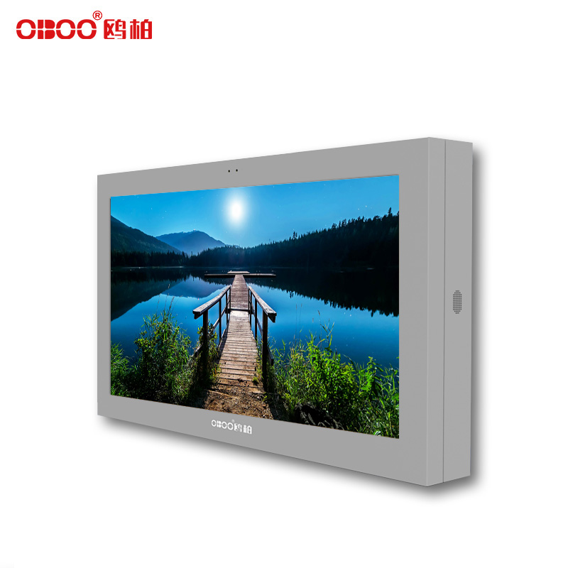 OBOO 75 inch outdoor wall mounted LCD touch advertising machine