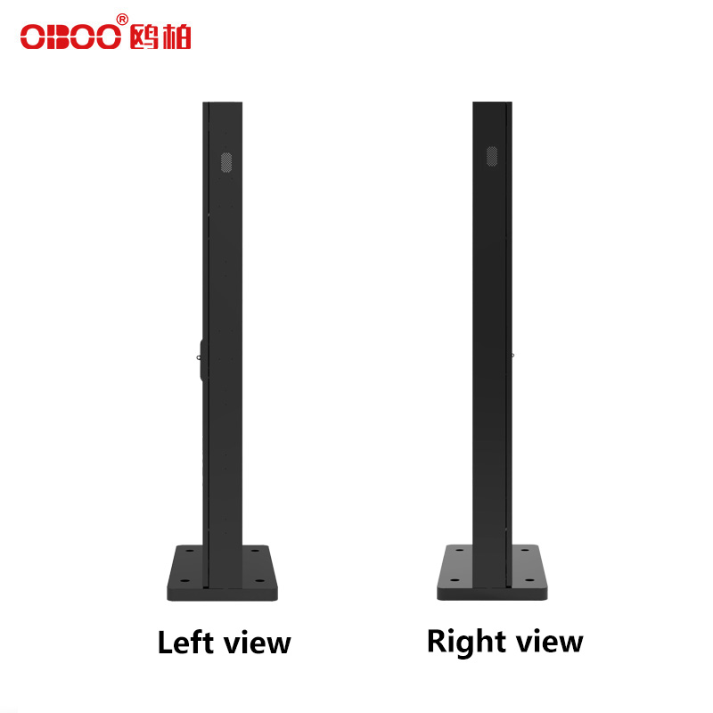 Side view of OBOO outdoor vertical LCD touch advertising machine